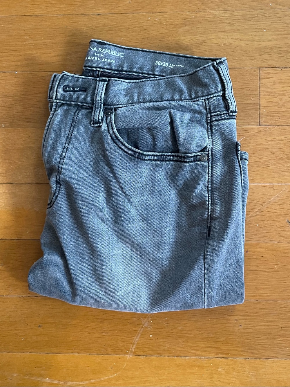 Banana Republic Gray Travel Jeans Athletic Fit 30x30